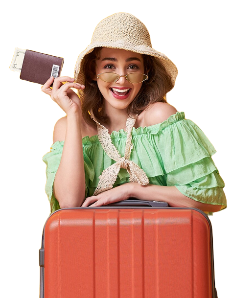 travel girl image
